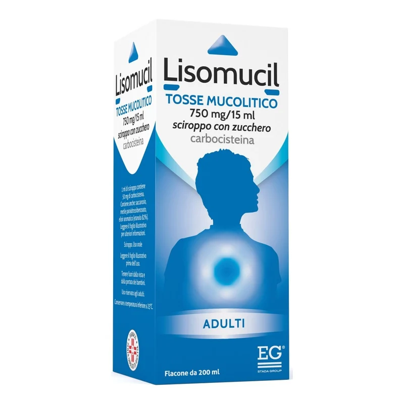 Lisomucil tosse 750 mg/15 ml 200 ml sciroppo
