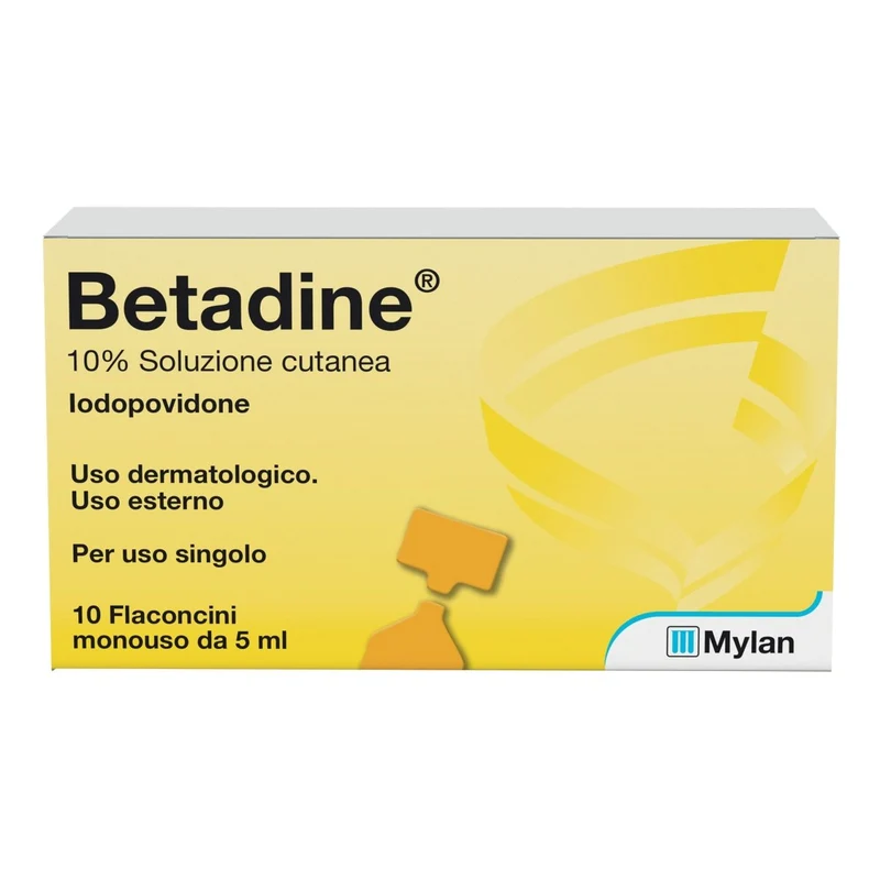 Betadine 10 % 5 ml 10 flaconcini soluzione cutanea
