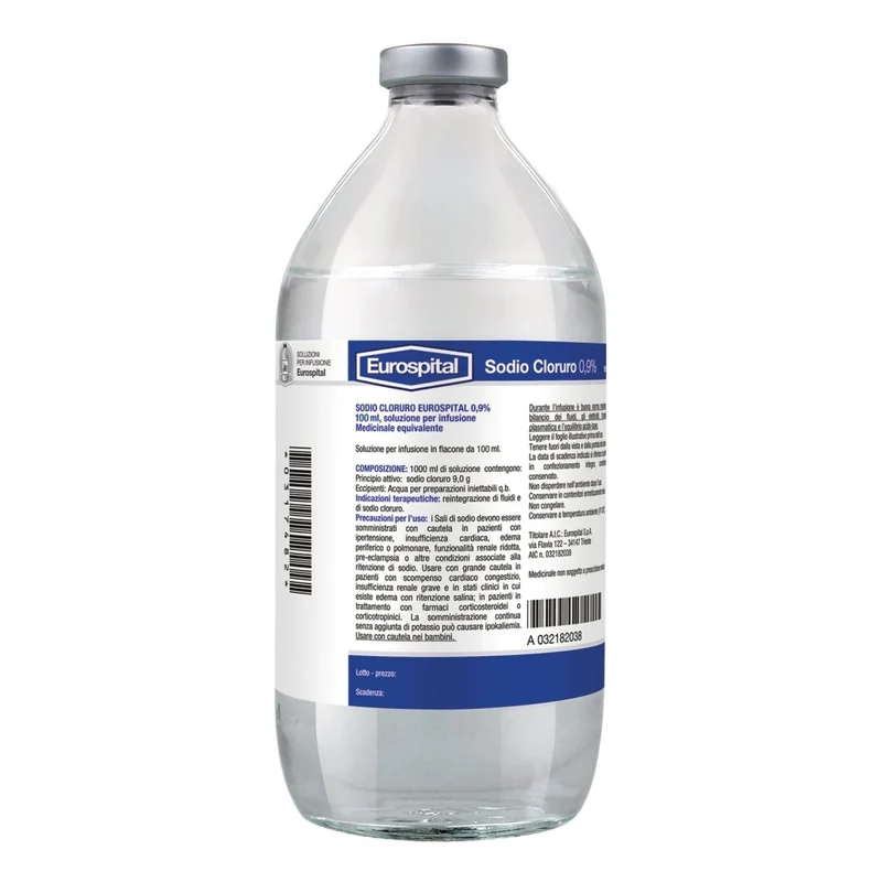 Sodio cloruro Eurospital 0,9 % 100 ml soluzione per infusione