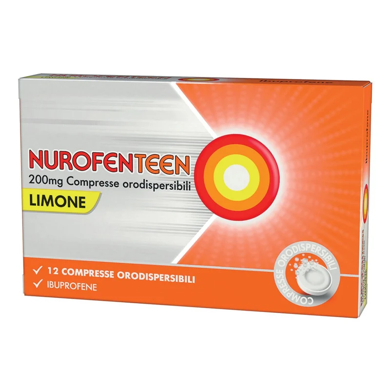 Nurofenteen 200 mg 12 compresse orosolubili limone