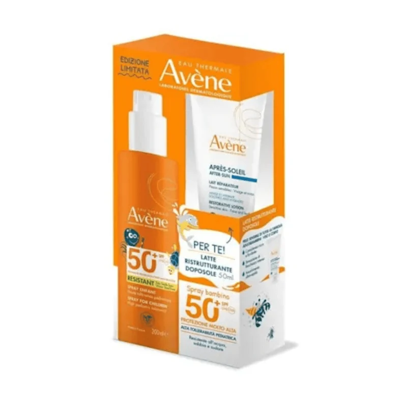 Avene Solare Spray Corpo Bambini SPF 50+ - Flacone 200ml + Omaggio Latte Dopo Sole 50ml