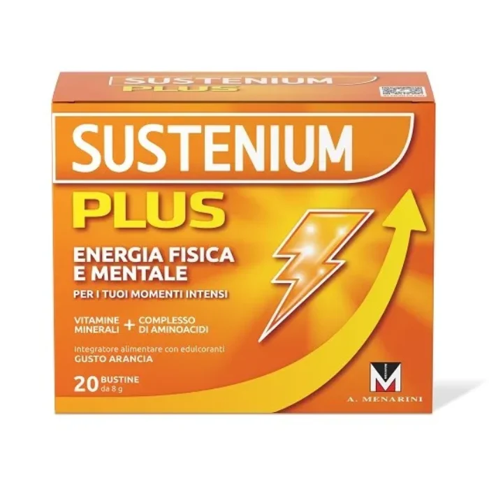 Sustenium Plus Arancia – Energia Fisica e Mentale, 20 Bustine