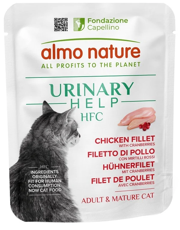 Almo Nature Hfc Gatto Urinary Help Filetto Pollo Mirtilli Rossi 50 g