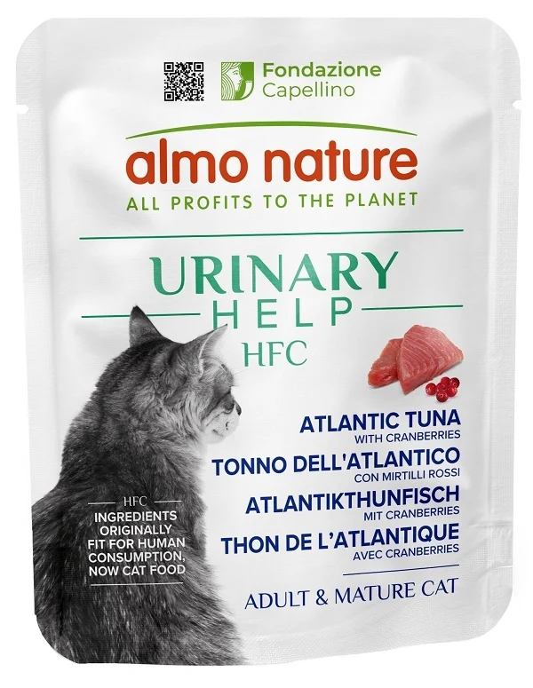 Almo Nature Hfc Gatto Urinary Help Tonno Atlantico Mirtilli Rossi 50 g