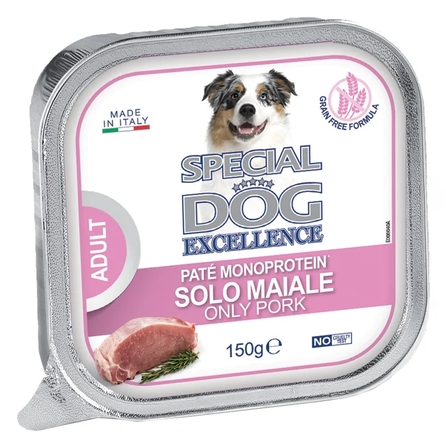 Special Dog 100% Maiale Pate' Monoproteico Vaschetta 150 g