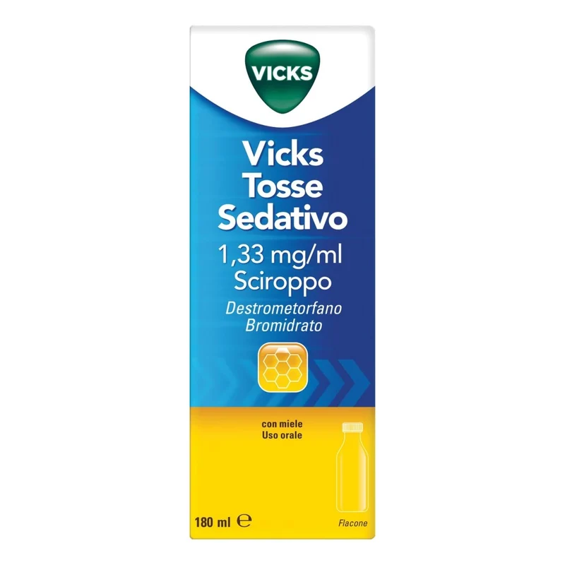 Vicks Tosse Sedativo 1,33 mg/ml 180 ml sciroppo