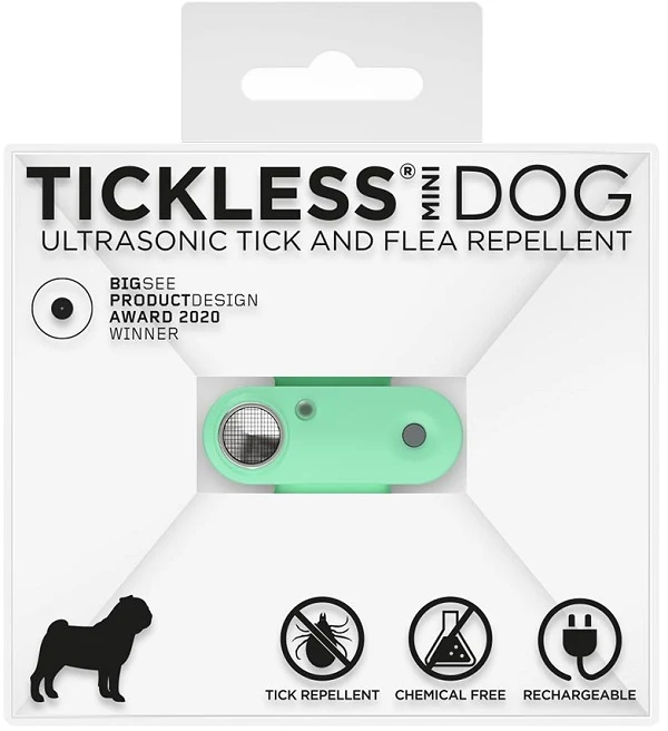 Tickless Mini Dog Repellente Ultrasuoni Colore Mentha Green