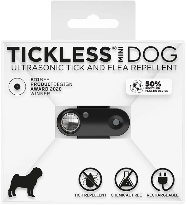 Tickless Mini Dog Repellente Ultrasuoni Colore Black