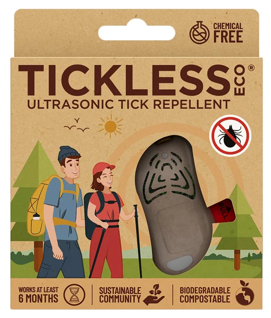 Tickless Eco Persone Repellente Ultrasuoni Biodegradabile Colore Brown