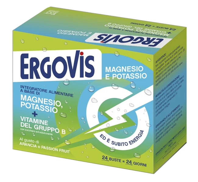 Ergovis mg+k vitamine b con zucchero 24 bustine
