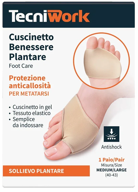 BENESSERE PLANTARE CUSCINETTO MEDIUM/LARGE 1 PAIO