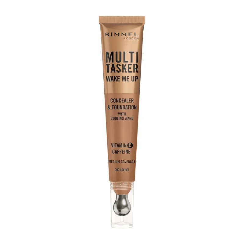 Rimmel Multi-tasker Wake Me Up Correttore & Fondotinta Formula Vegana 090 Toffee 20ml