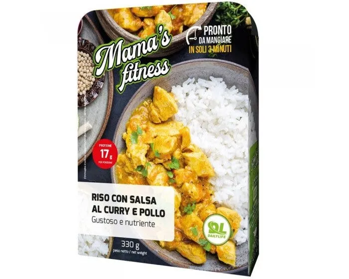 Daily Life Mama's Fitness Riso Con Salsa Al Curry E Pollo 330g