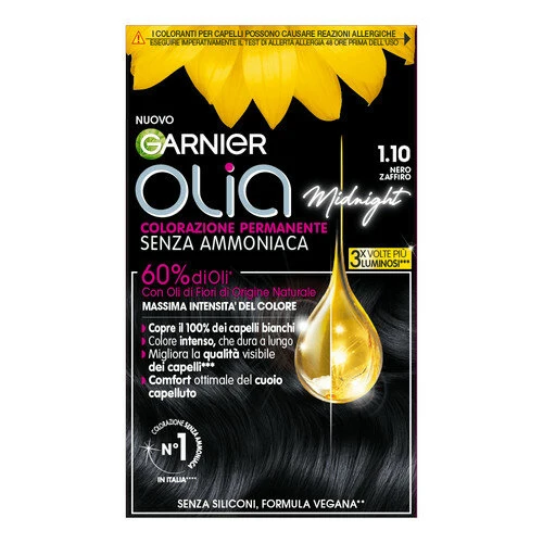 Garnier Olia Colorazione Capelli 1.10 Nero Zaffiro