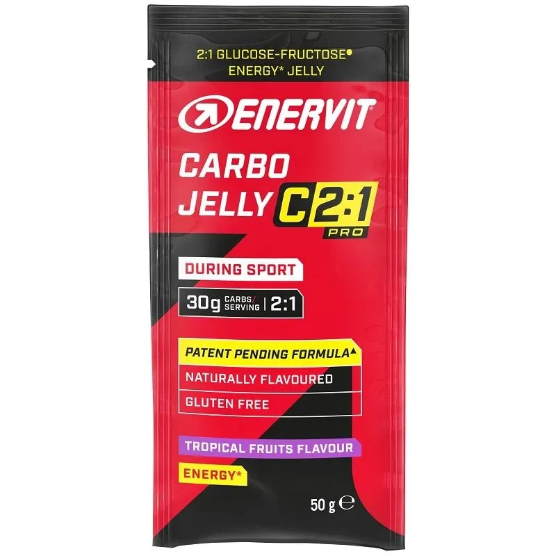 Enervit Carbo Jelly C2:1 Pro Gelatina Energetica 50g Gusto Frutti Tropicali