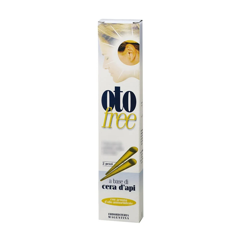 Otofree Coni Pulizia Orecchie Con Cera D'Api 2 Pezzi