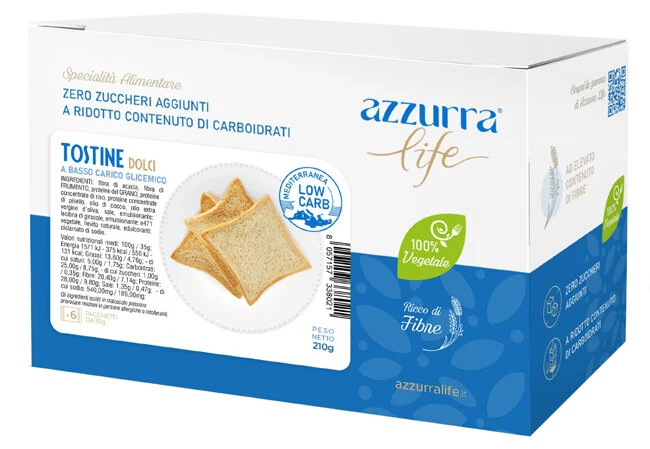AZZURRA LIFE TOSTINE DOLCI 6PZ