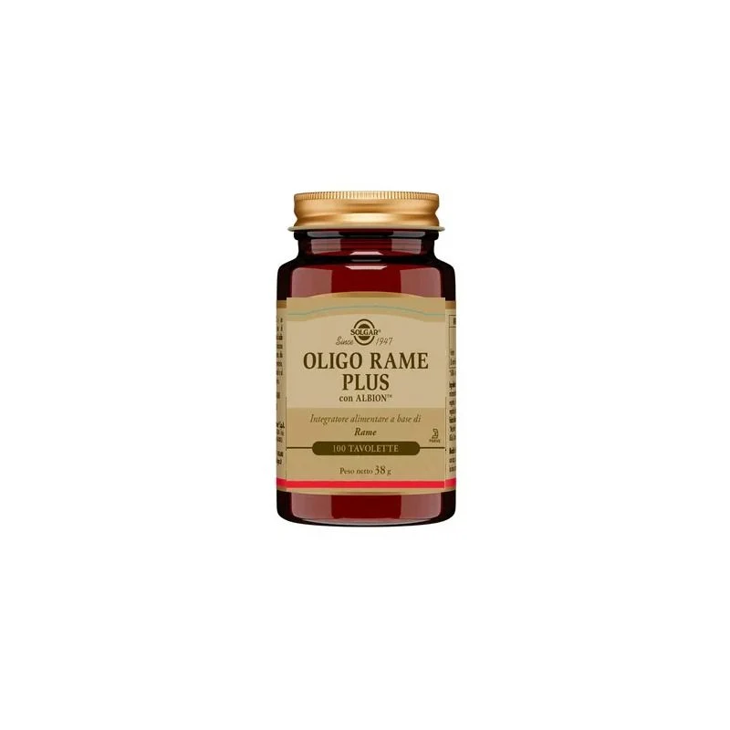 Solgar Oligo Rame Plus 100 compresse