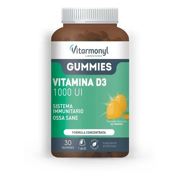 Vitarmonyl Gummies Vitamina D3 1000UI 30 Caramelle Gommose