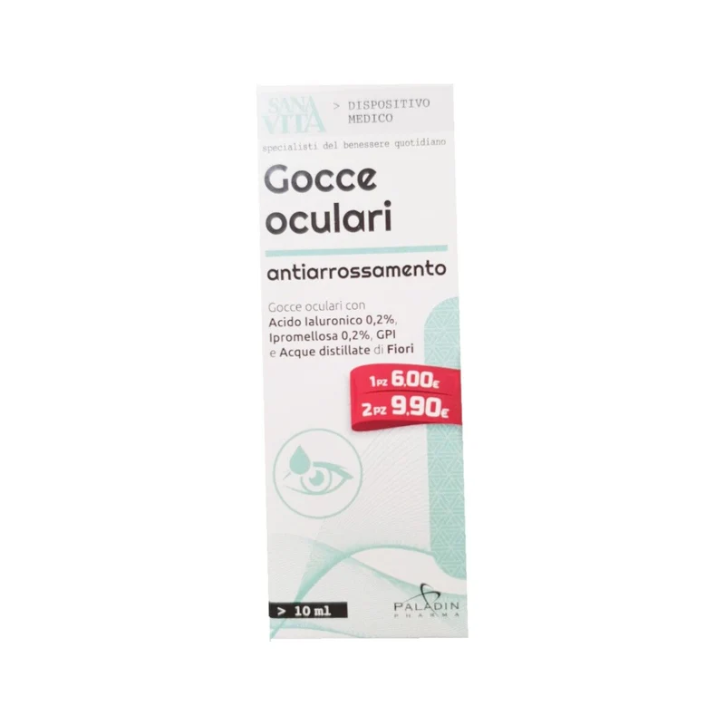 Sanavita Gocce Oculari anti-arrossamento 10ml
