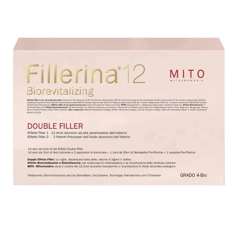 Fillerina 12 Biorevitalizing Double Filler Mito Grado 4 Trattamento Intensivo 30ml+30ml +50ml