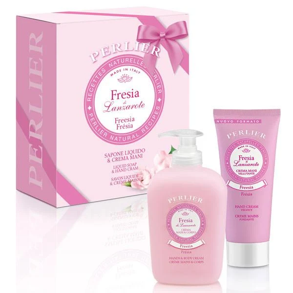 Perlier Cofanetto Sapone Liquido 300 ml Fresia
