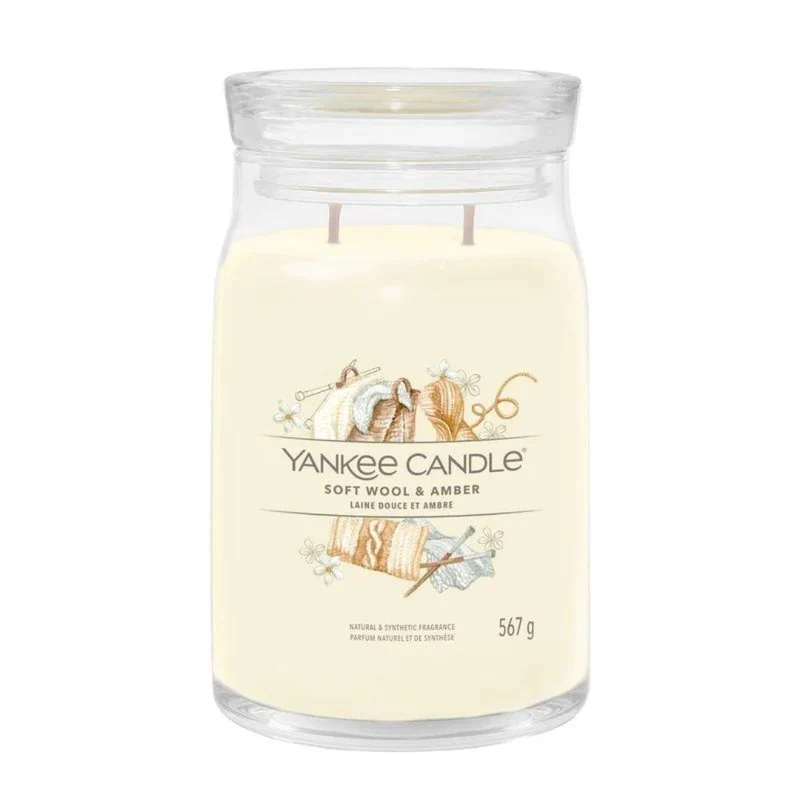 Jar Candles Signature Soft Wool Amber