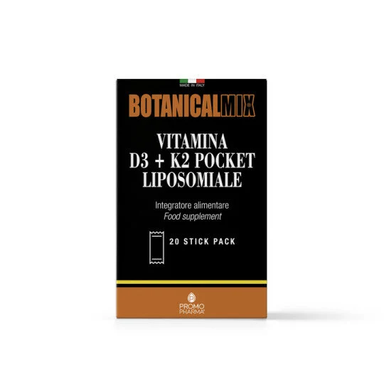PromoPharma Botanicalmix Vitamina D3+K2 Pocket Liposomiale 20 Stick Pack