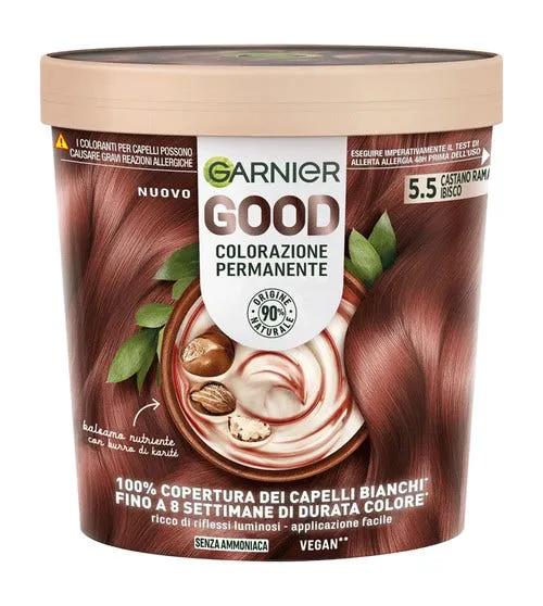 Garnier Good Kit Colorazione Permanente 5.5 Castano Ramato Ibisco 160g