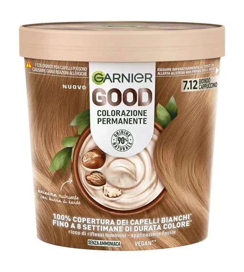 Garnier Good Kit Colorazione Permanente 7.12 Biondo Cappuccino 160g