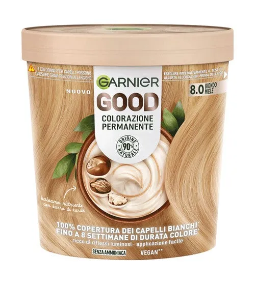 Garnier Good Kit Colorazione Permanente 8.0 Biondo Miele 160g