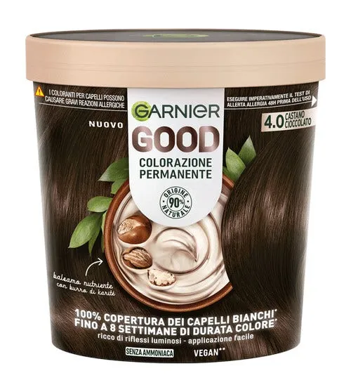 Garnier Good Kit Colorazione Permanente 4.0 Castano Cioccolato 160g
