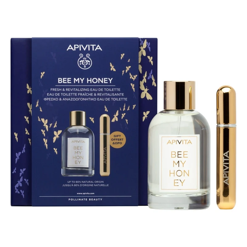 Apivita Bee My Honey EDT Rivitalizzante 100ml con Spray 8ml