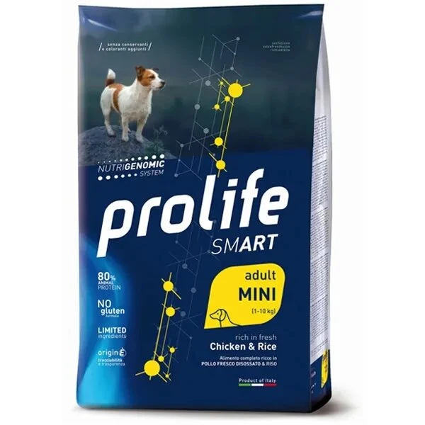 Prolife Dog Smart Chicken & Rice Cibo Secco Per Cani Adulti Taglia Piccola Sacco 600g