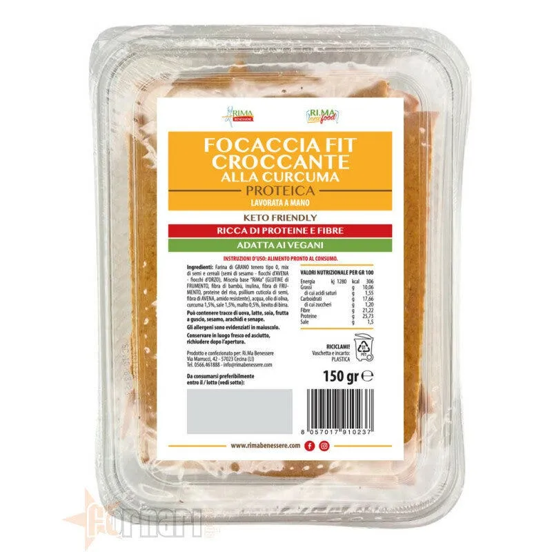 Focaccia Fit Croccante Curcuma 150g