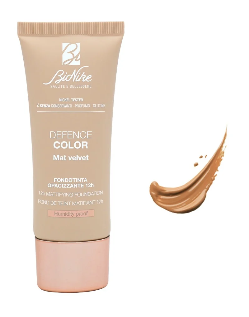Bionike Defence Color Mat Velvet Fondotinta N. 406 Miel Cannelle 30ml