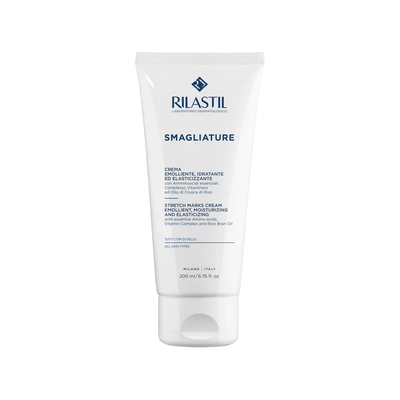 Rilastil Crema Smagliature, Emolliente Idratante Ed Elasticizzante, Per Tutti i Tipi Di Pelle, 200ml