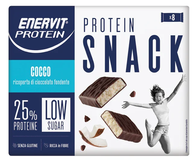 ENERVIT PROTEIN SNACK COCCO LOW SUGAR ASTUCCIO 8 X 27 G