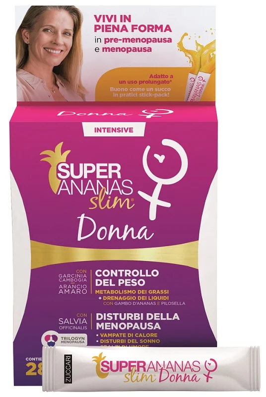 Super Ananas Slim Donna drenante Zuccari 28 Stick x 10ml