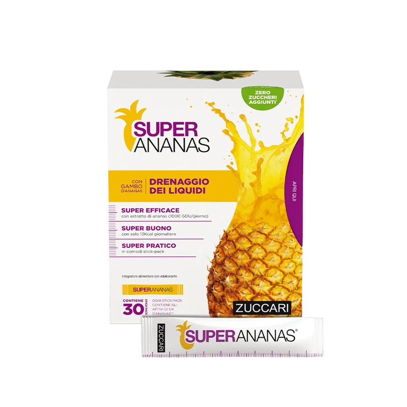 Zuccari Super Ananas Drenaggio Liquidi - 30 Stick