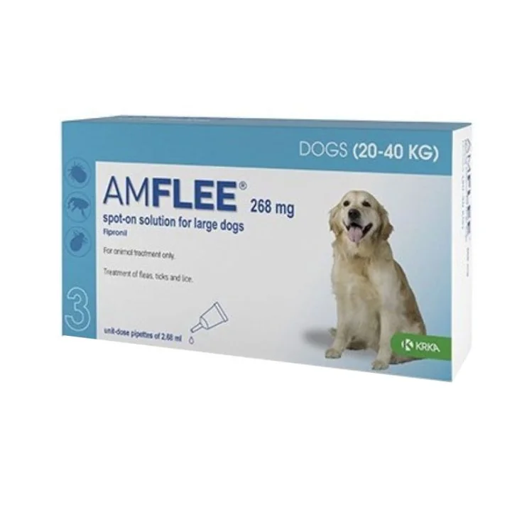 Amflee Combo Per Cani 268mg da 20 a 40 Kg 3x2,68ml