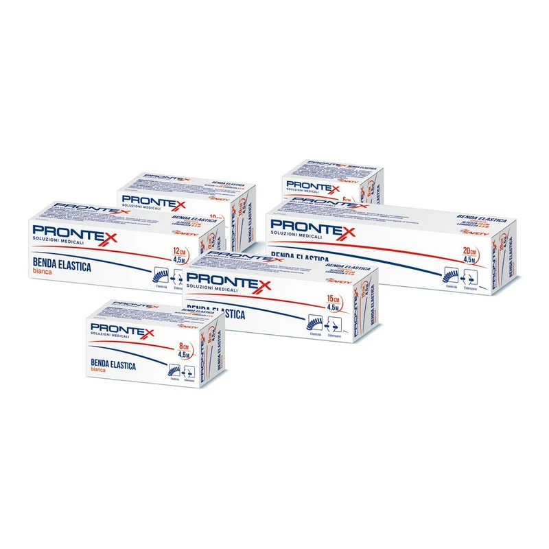 Benda elastica ProntEX bianca 450×6 cm