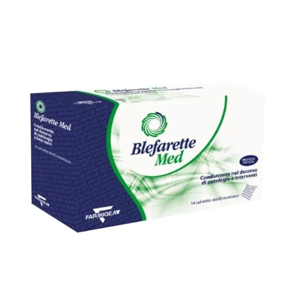Blefarette Med salviette oculari 14 pezzi sterili