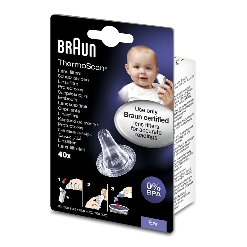 Braun Hygiene Caps per termometro ThermoScan 40 pezzi