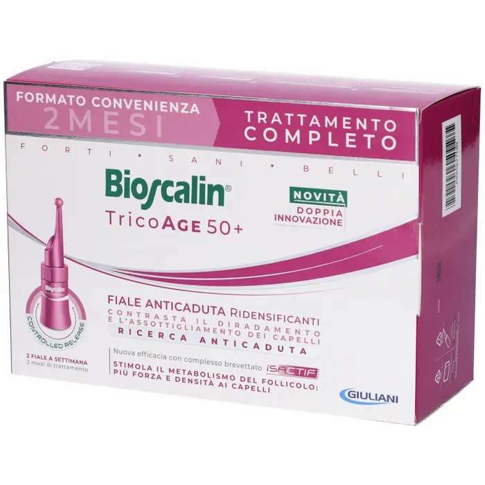 Bioscalin Tricoage 50+ Fiale Anticaduta Formato Convenienza 2 Mesi