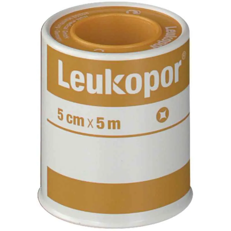 Cerotto Leukopor 5 cm×5 m rocchetto