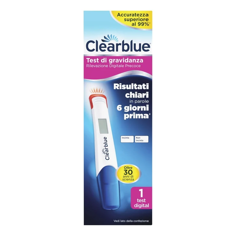Clearblue test gravidanza rilevazione precoce digitale