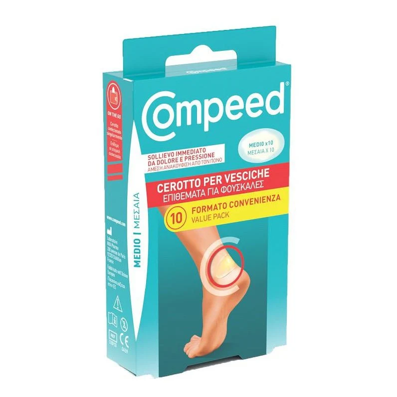 Compeed cerotti vesciche medio 10 pezzi