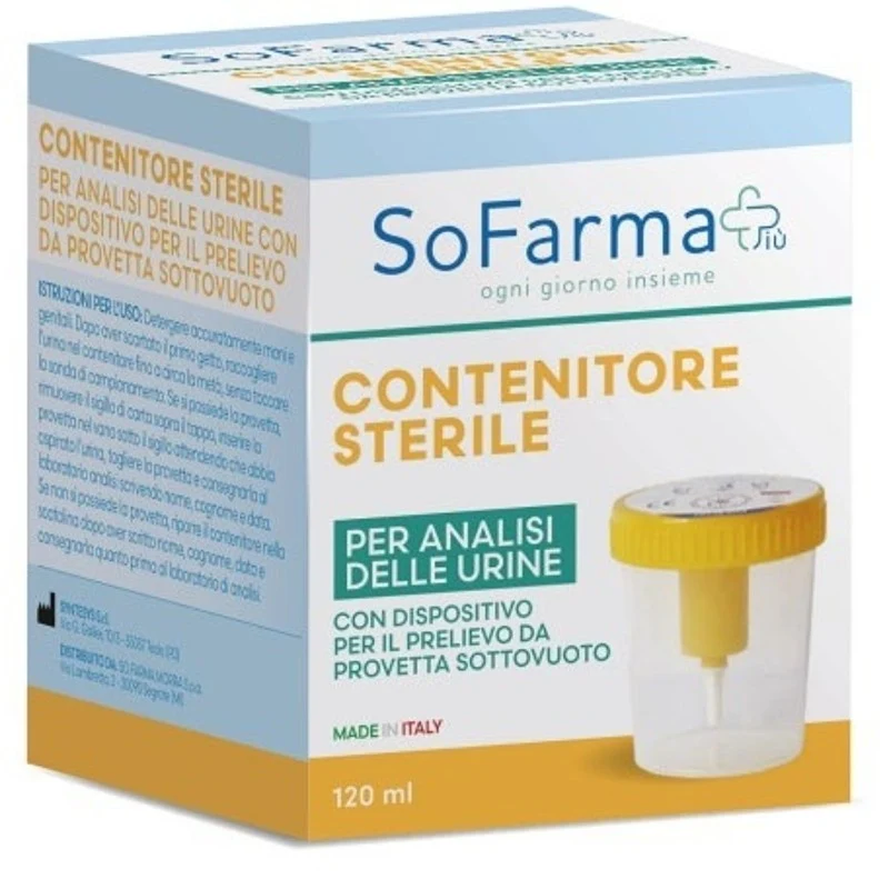 Contenitore urinario sterovivibile monouso 1 pezzo