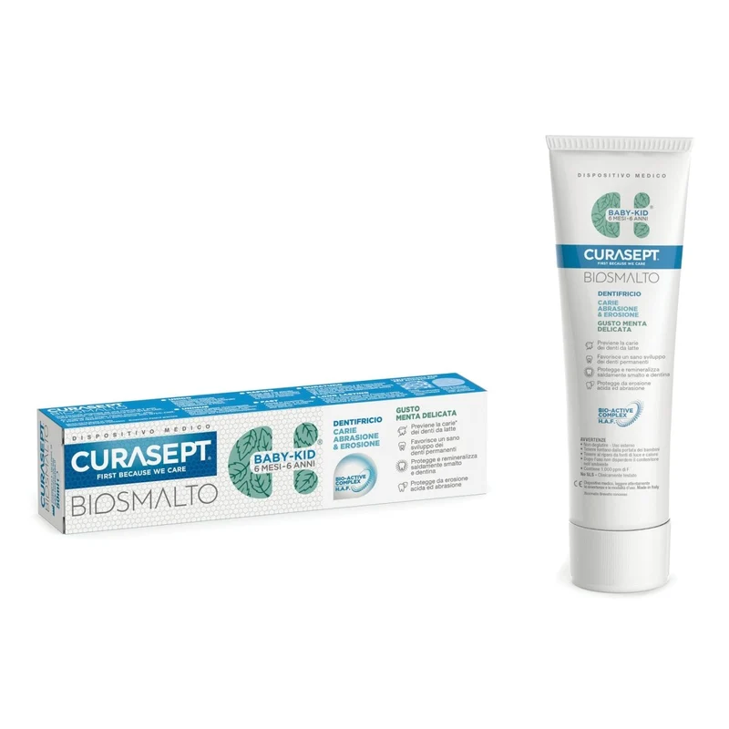 Curasept Biosmalto BB-Kid menta collutorio bimbi